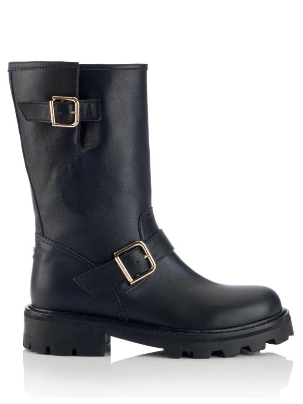 Jimmy Choo Biker Textured Leather Boots sz 39 - Picture 15 of 16